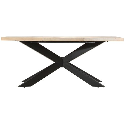 Maison Chic Jedilna miza - Kuhinjska miza - Jedilni stol 180x90x76 cm trden beljen mangov les, (21715259) Slike