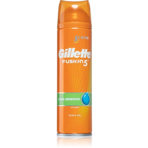 Gillette Fusion5 Ultra Sensitive gel za britje za občutljivo kožo 200 ml Cene