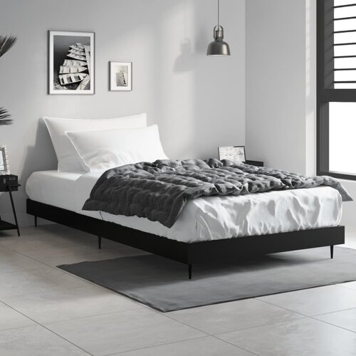  Okvir za krevet crni 90x200 cm konstruirano drvo Cene