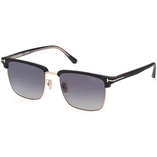 Tom Ford Hudson FT0997-H 02D Polarized ONE SIZE (55) Črna/Siva