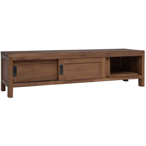  ormar 110 x 30 x 30 cm Čvrsto teak drvo Prirodna Slike
