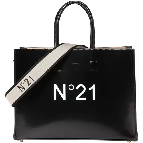 N°21 Nakupovalna torba 'Horizontal' črna / bela