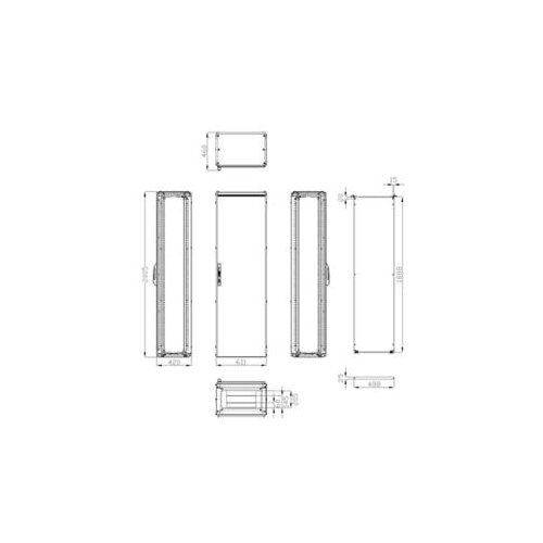 Schrack Serijski ormani 1 vrata IP55 V=2000 &Scaron;=600 D=400 mm Cene