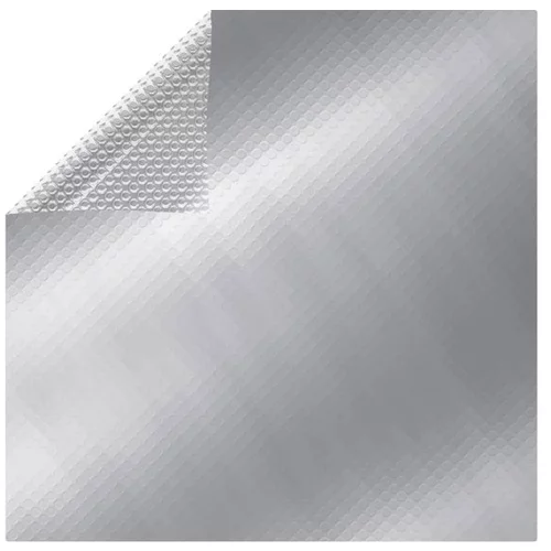  Pravokotno pokrivalo za bazen 1000x600 cm PE srebrno