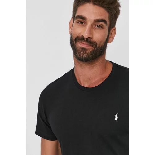 Polo Ralph Lauren Bombažen t-shirt črna barva