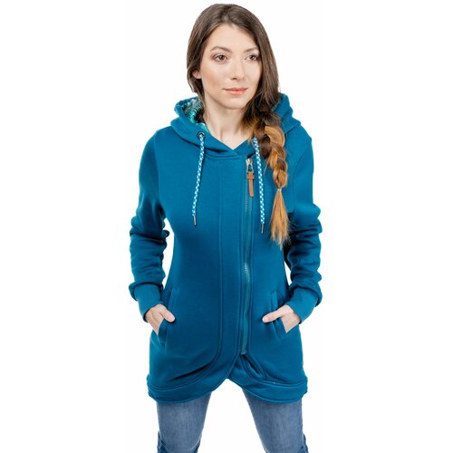 Glano Women's Stretched Sweatshirt - light blue Cene