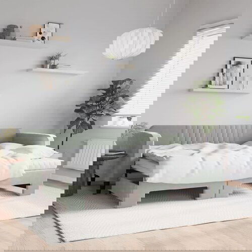 vidaXL Dnevni krevet na razvlačenje svjetlosivi 90 x 200 cm baršunasti Cene