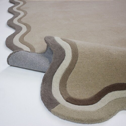 Flair Rugs Ročno tkana volnena preproga v naravni barvi 160x230 cm Leo Scallop &amp;ndash; Slike
