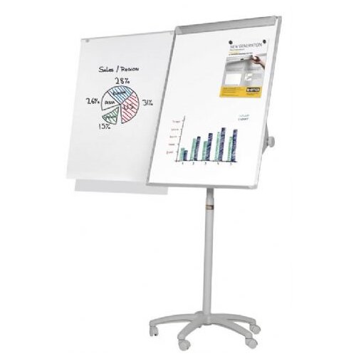 Bi Office oprema Samostojeća ploča Maya Mobile, s krakovima za izvlačenje , Srebrna Slike
