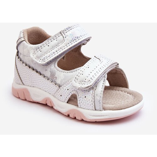 Kesi children's comfortable zippered sandals white alaska Slike