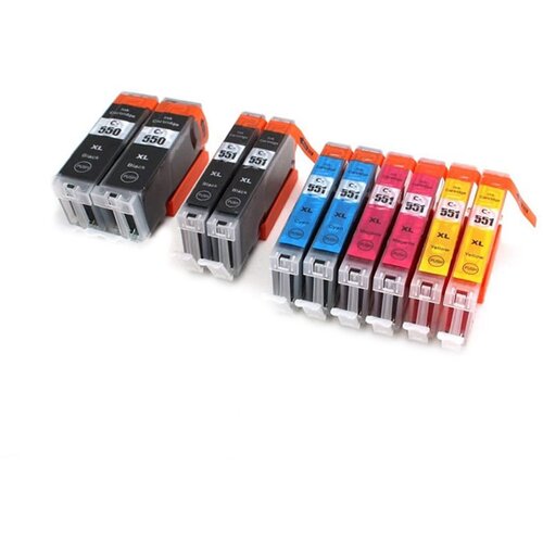 Canon Komplet kartuš za 2 x 550BK XL + 2 x CLI-551 XL (BK/C/M/Y), kompatibilen Cene
