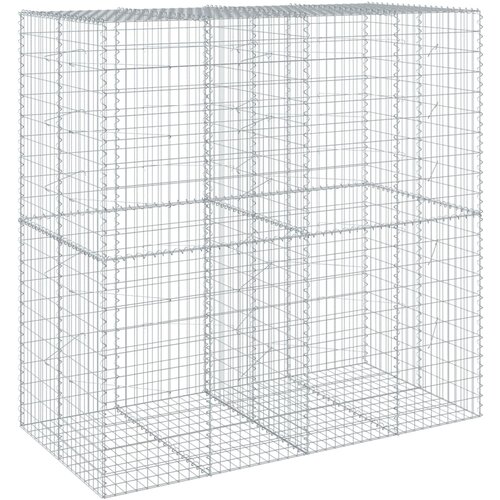  Gabionska ko&amp;scaron;ara s poklopcem 200x100x200 cm pocinčano željezo Slike