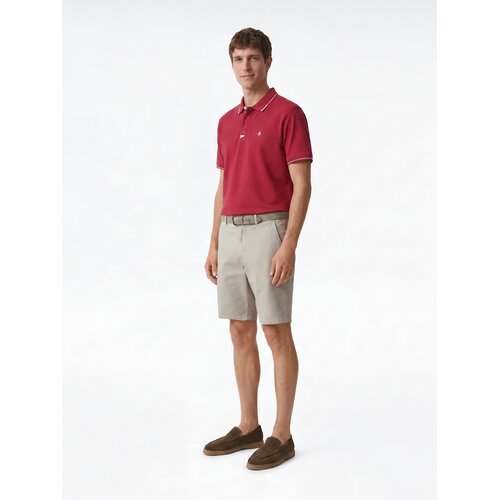 Reserved Regular polo-majica s porubom - crvena Cijene