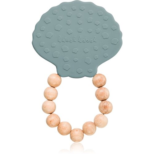Label Label Teether Shell grickalica za bebe Blue 1 kom Slike