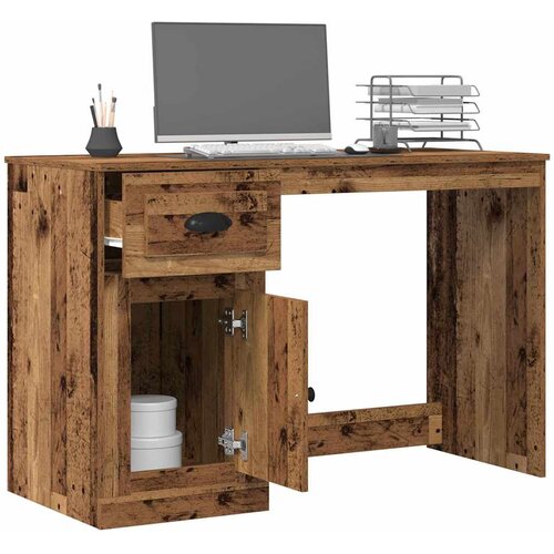  Stol s ladicama Staro drvo 50 x 115 x 75 cm Konstruirano drvo Slike