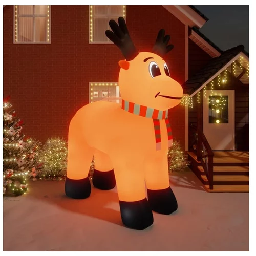  Božični napihljiv severni jelen z LED lučkami 500 cm
