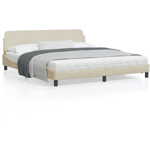 vidaXL Okvir za krevet s uzglavljem krem 180 x 200 cm od tkanine Cijene