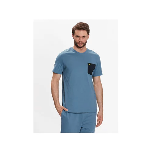 Lyle & Scott Majica Contrast Pocket T-Shirt TS831VOG Mornarsko modra Regular Fit