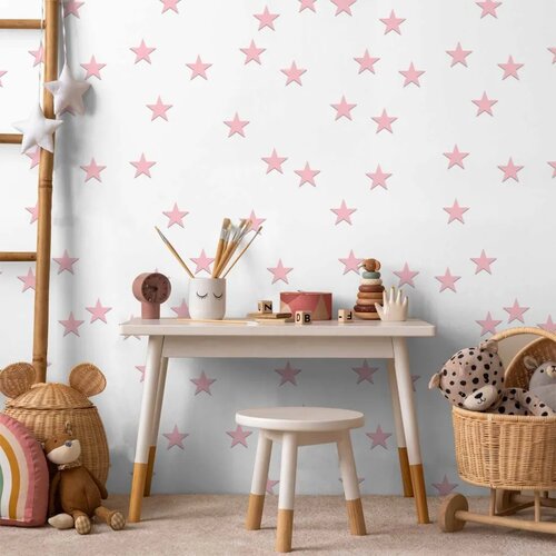  Tapeta - Pink Stars 49x1000 Samoljepljiva Cene