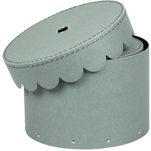 Bigso Box of Sweden Mentolno zelene kartonaste &amp;scaron;katle s pokrovom za shranjevanje v kompletu 2 ks &amp;oslash; 26x17,5 cm Wilma &amp;ndash; Slike