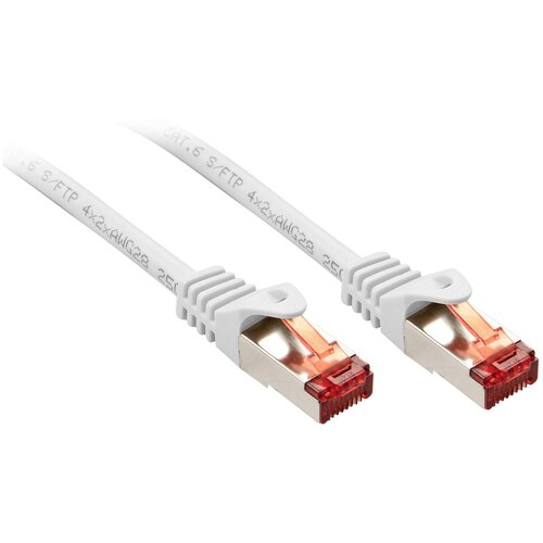 Lindy 47388 RJ45 omrežni kabel\, Patch kabel CAT 6 S/FTP 10.00 m bela 1 kos, (20420029) Cene