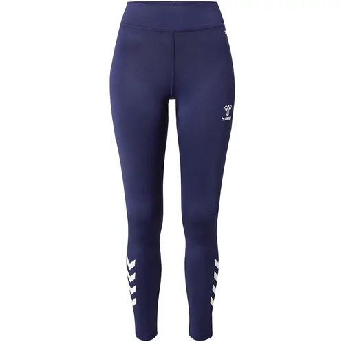 Hummel Sportske hlače morsko plava / bijela
