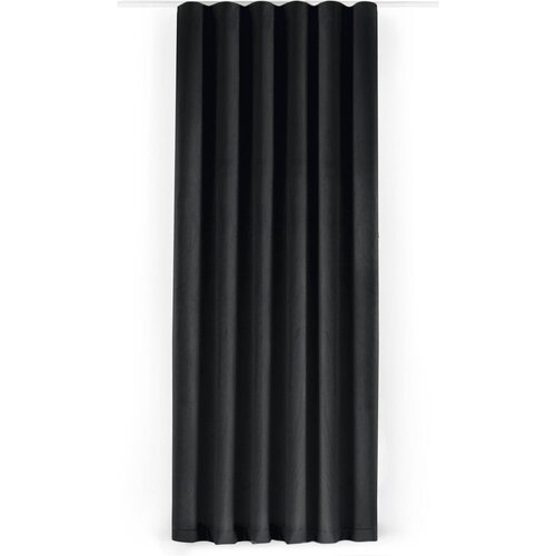 Filumi Črna žametna zavesa za delno zatemnitev 400x270 cm Velto &amp;ndash; Slike