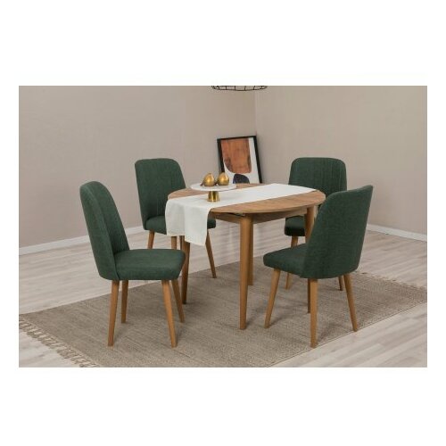 HANAH HOME trpezarijski sto i stolice vina 1070 atlantic pine green Slike
