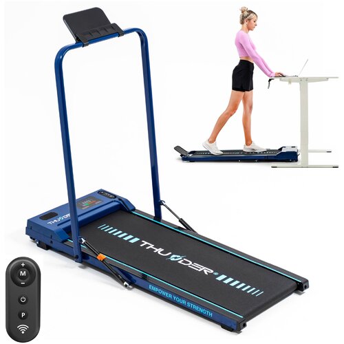 THUNDER Električna zložljiva podposteljna tekalna steza &reg; VIVA-BLUE &ndash; 2v1, 8 km/h, 2 KM, 14 cm nizka zasnova, Bluetooth, nosilnost 110 kg, (5000089654) Cene