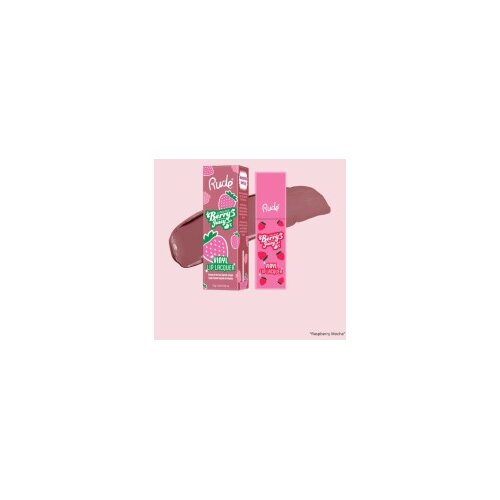 Rude Cosmetics Tečni Ruž za Usne Berry Juicy Vinyl Lip Lacquer Raspberry Mocha | | Ecobeauty Cene