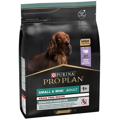 Pro Plan PURINA Hrana za pse Small &amp;amp; Mini Adult Sensitive Digestion Grain Free, 2.5kg Slike