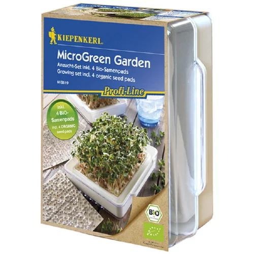 KIEPENKERL Komplet MicroGreen Garden Starter Kiepenkerl (vključno s 4 bio semenskimi blazinicami)