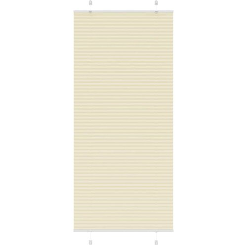 vidaXL Plisirana zavesa kremne barve 95x200 cm, &scaron;irina blaga 94,4 cm, poliester, (5000298518) Cene