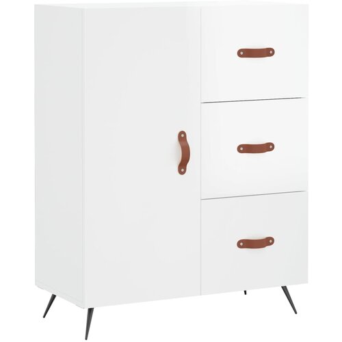 Maison Chic Komoda - Predalnik visok sijaj bela 69,5x34x90 cm inženirski les, (21722484) Slike