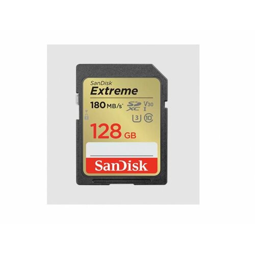 Sandisk SDXC 128GB extreme, 180MB/s UHS-I class10 U3 V30 Cene