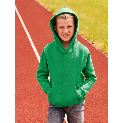 Fruit Of The Loom Green Hooded Sweat