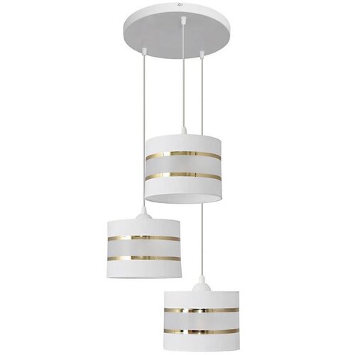  Luster na sajli HELEN 3xE27/15W/230V bela/zlatna Cene