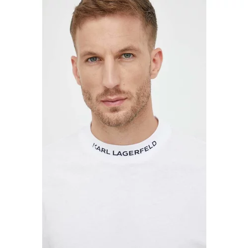 Karl Lagerfeld Pamučna majica boja: bijela, s tiskom