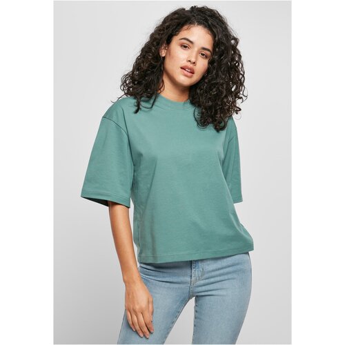 Urban Classics Women's Organic Oversized T-Shirt with White Leaf Slike