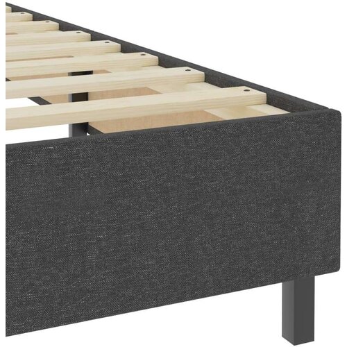 Box spring okvir za krevet od tkanine sivi 140 x 200 cm Slike