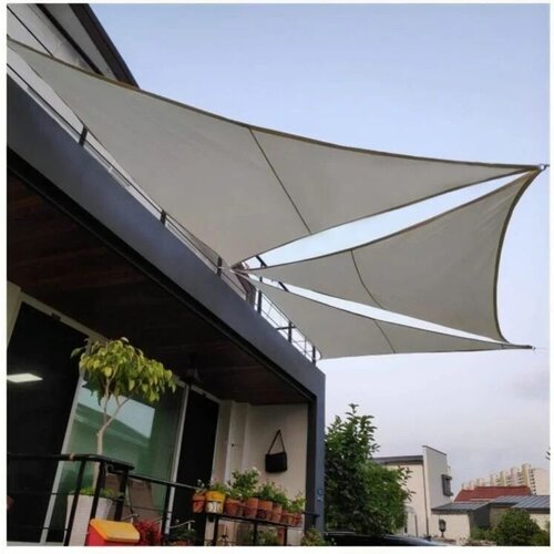 ModernHome Moderno solarno trouglasto јedro 4x4x4m, sivo Cene