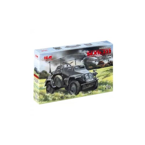 ICM Set za modelovanje Military - Sd.Kfz.223 German Radio Communication Vehicle, 1:72 Slike
