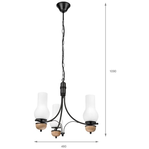  Brilagi - LED luster na lancu COTTAGE 3xE14/40W/230V bukva/bela Slike