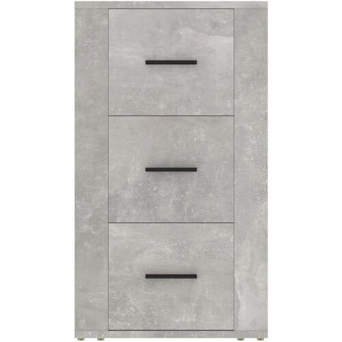  Komoda siva boja betona 40 x 33 x 70 cm od konstruiranog drva Slike