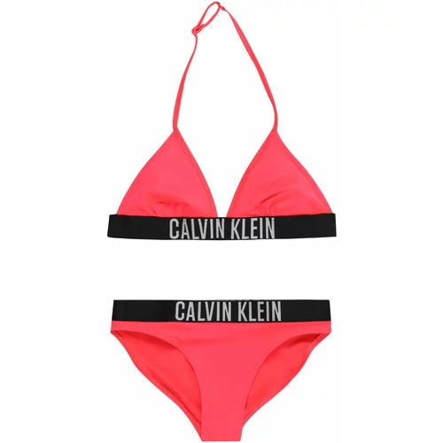Calvin Klein Swimwear Bikini crvena / crna / prljavo bijela