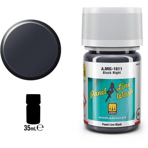 AMMO by MIG Jimenez plw black night (panel line wash crna) Cene