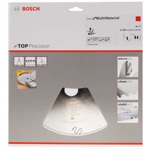 Bosch list kružne testere top precision best for multi material 2608642098/ 254 x 30 x 2/3 mm/ 80 Cene