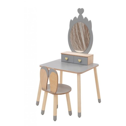 ToddlerInFamily MONTESSORI KOZMETI�NA MIZICA KRONA (VE� BARV)-Siva Cene
