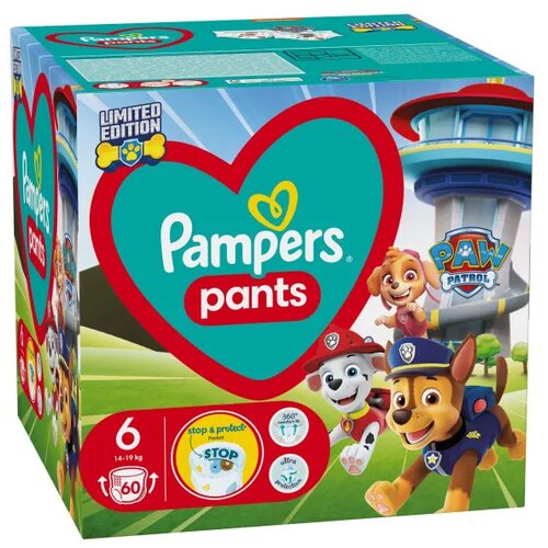 Pampers pants pelene Paw Patrol GPP S6 15kg+ 60kom Cijene
