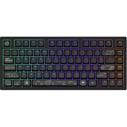 Dark Project ALU81A Terra Nova R2 bežična mehanička gaming tastatura 75%, crna Cene